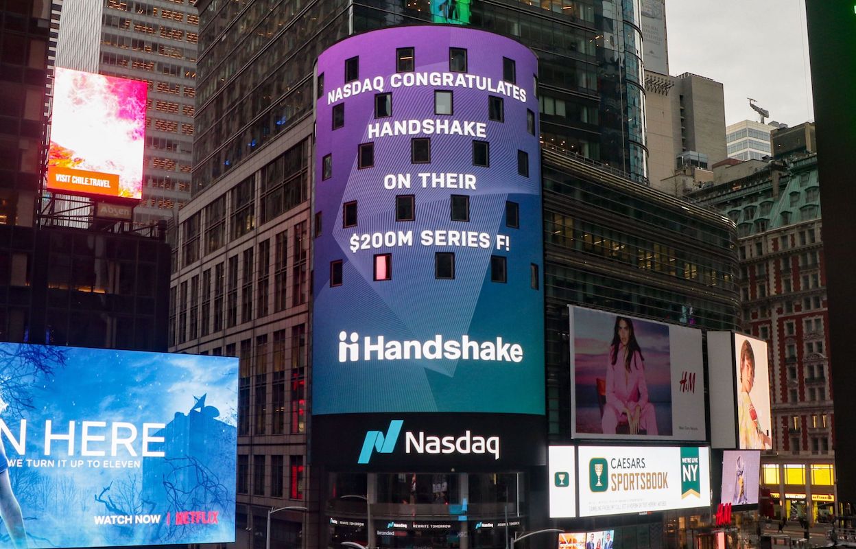 San Francisco-based Handshake raised $200M Series F, hits $3.5B valuation, hiring