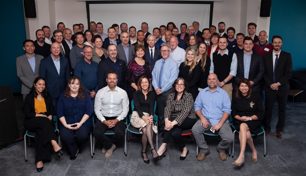 A photo of the Newfront team.