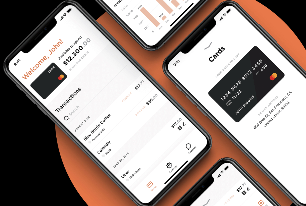 Brex allows customers to manage and track the expenses of their employees in its app.