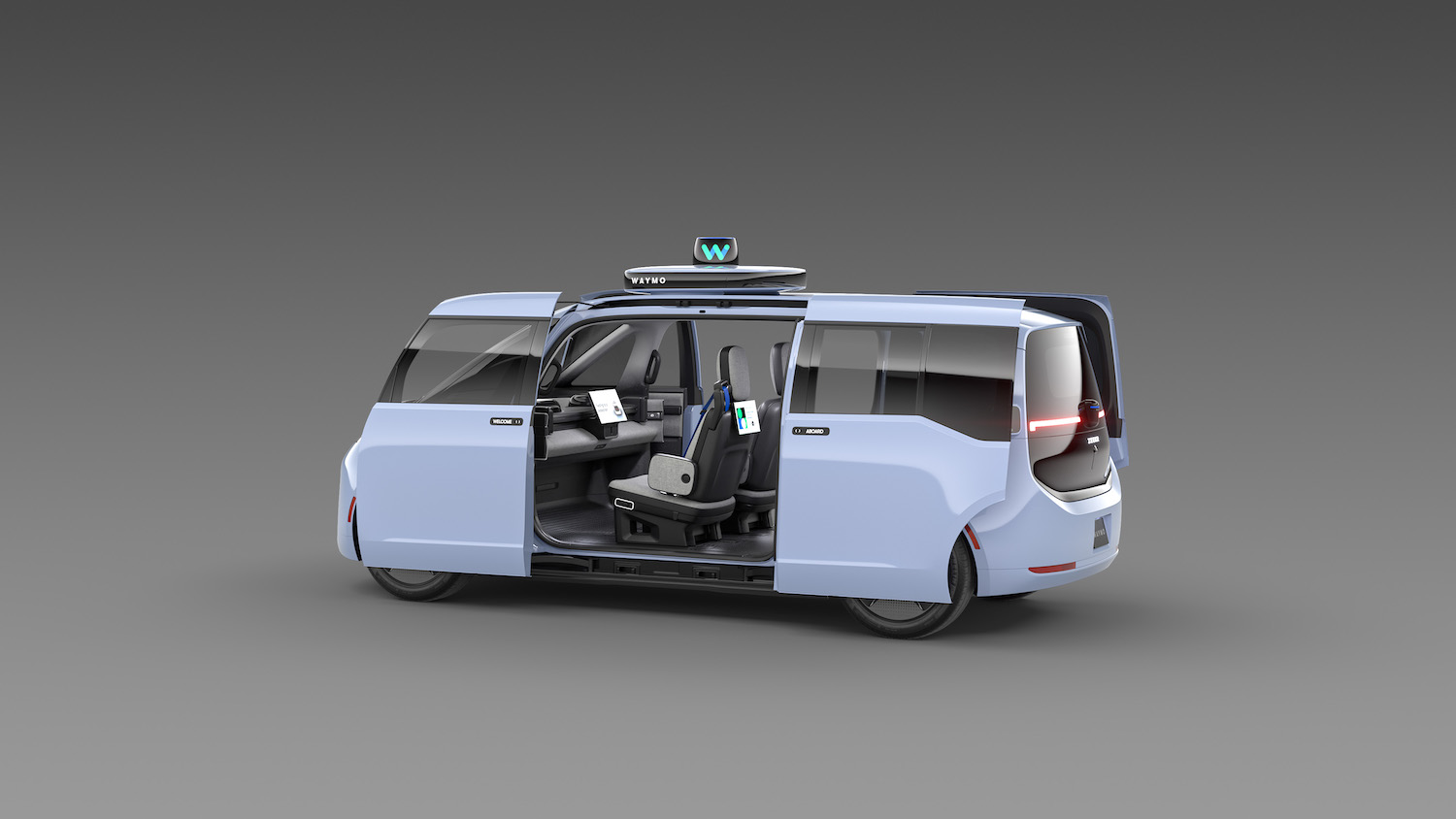 Waymo's rider-first, autonomous vehicle designed in partnership with Zeekr