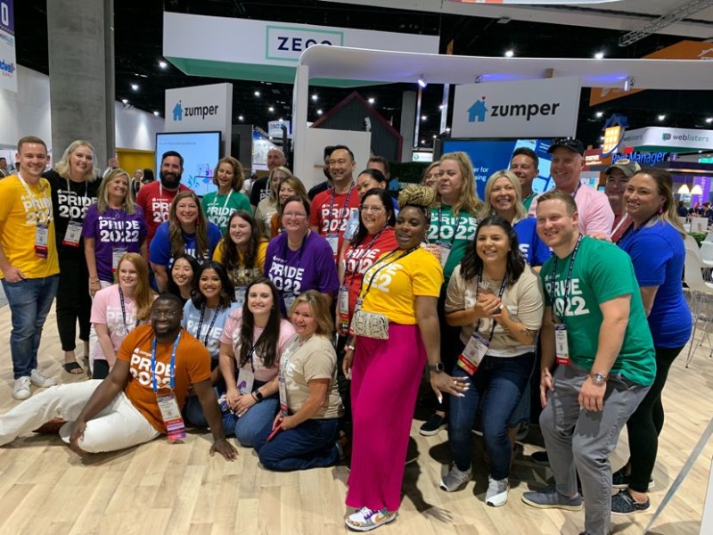 A group of Zumper employees during a team outing.