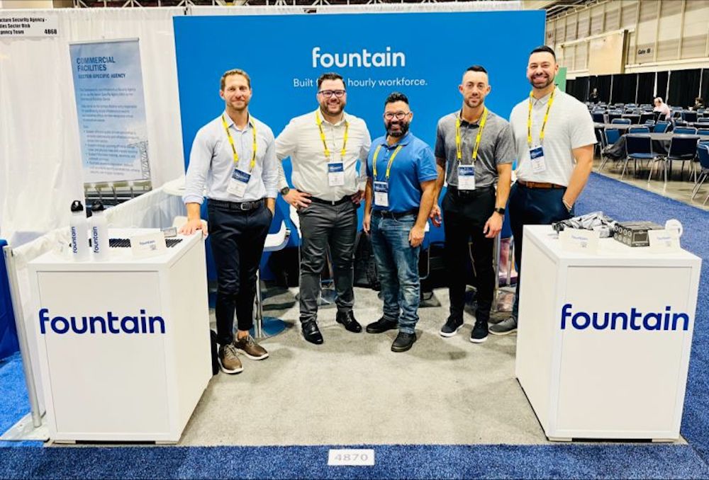 fountain team at an industry event