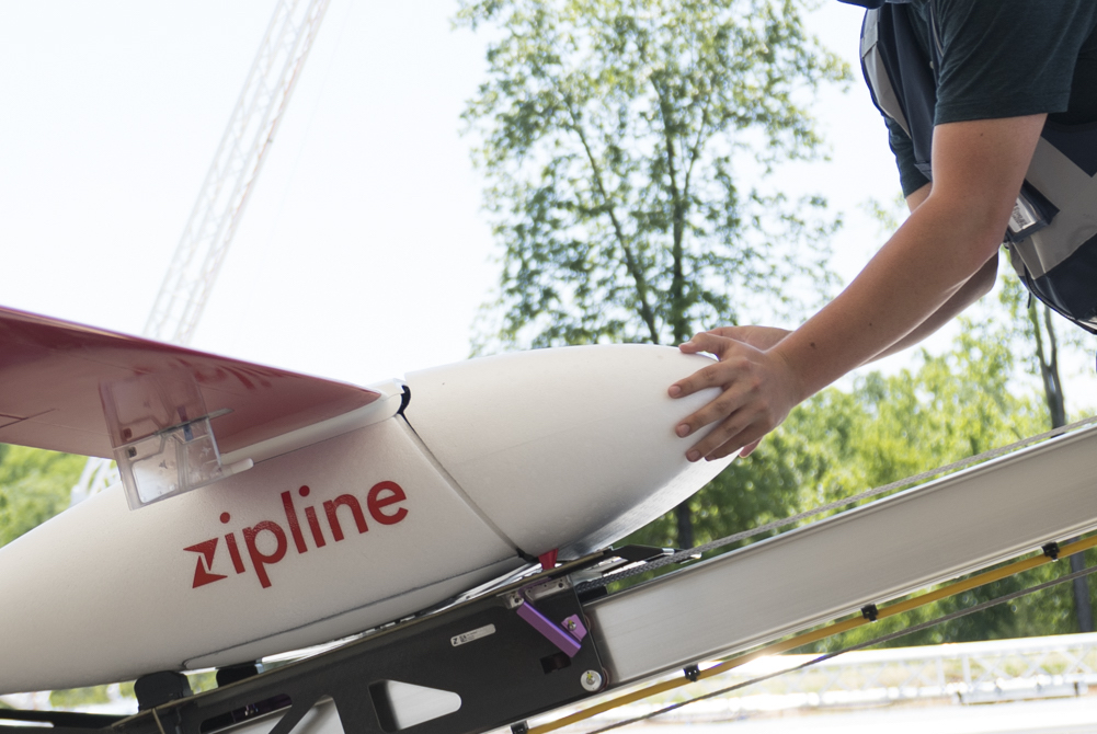 Zipline's drones can complete 100 mile round trips.