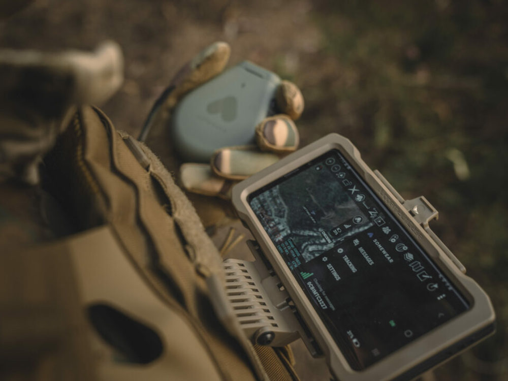 Somewear labs hardware being used by a US Army operator
