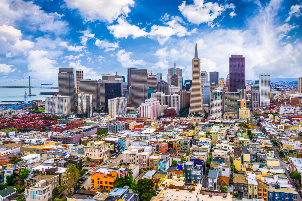The San Francisco skyline. 