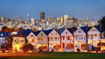 A row of homes in San Francisco.