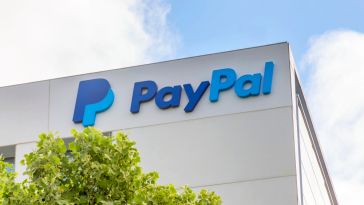 paypal logo on building